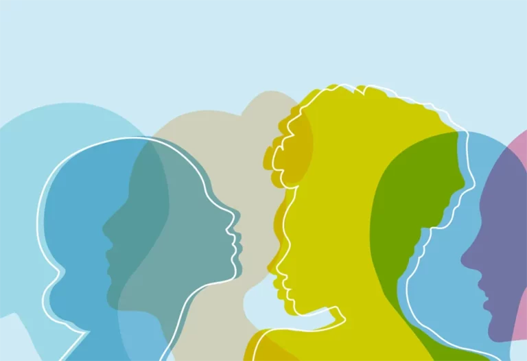 Illustration of various women in silhouette
