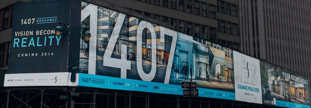 1407 Broadway billboard sign
