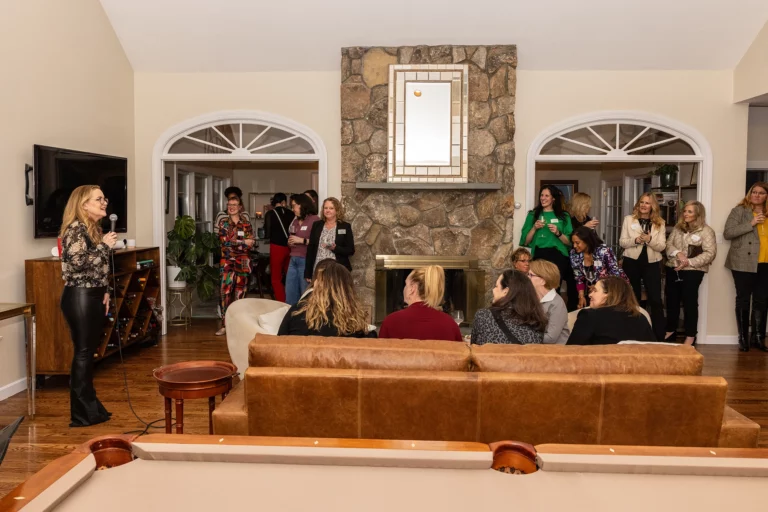 Lisa Nickerson presenting at the Chief Networking Evening