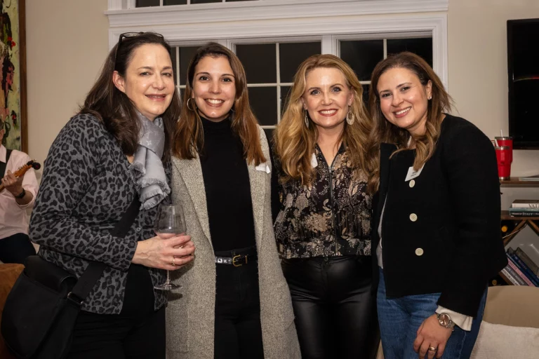 Lisa Nickeron and Molly Silvia with friends at the Chief Networking Evening