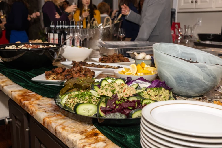 Food at the Chief Networking Evening