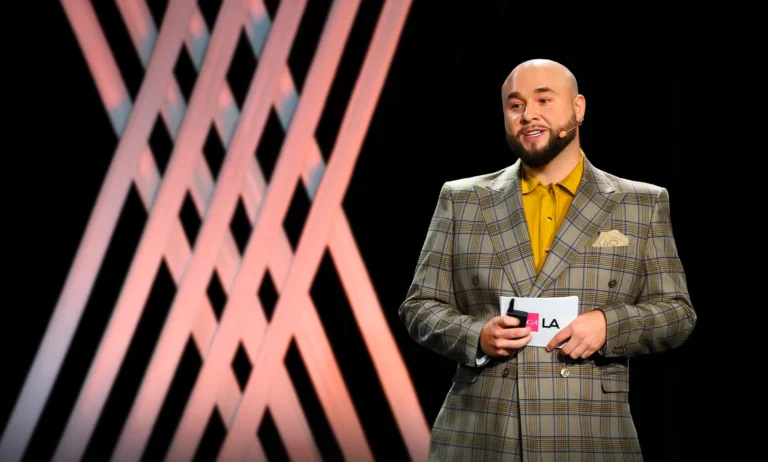 Joseph Soto presenting at AIGA LA's Design Week Event