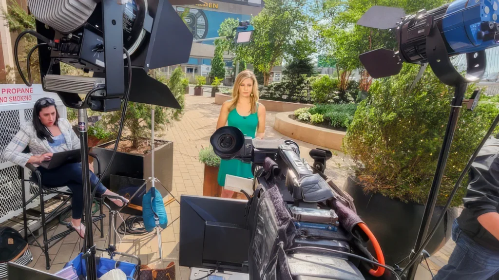 Shannon leading live broadcast coverage ahead of a Boston Celtics news segment