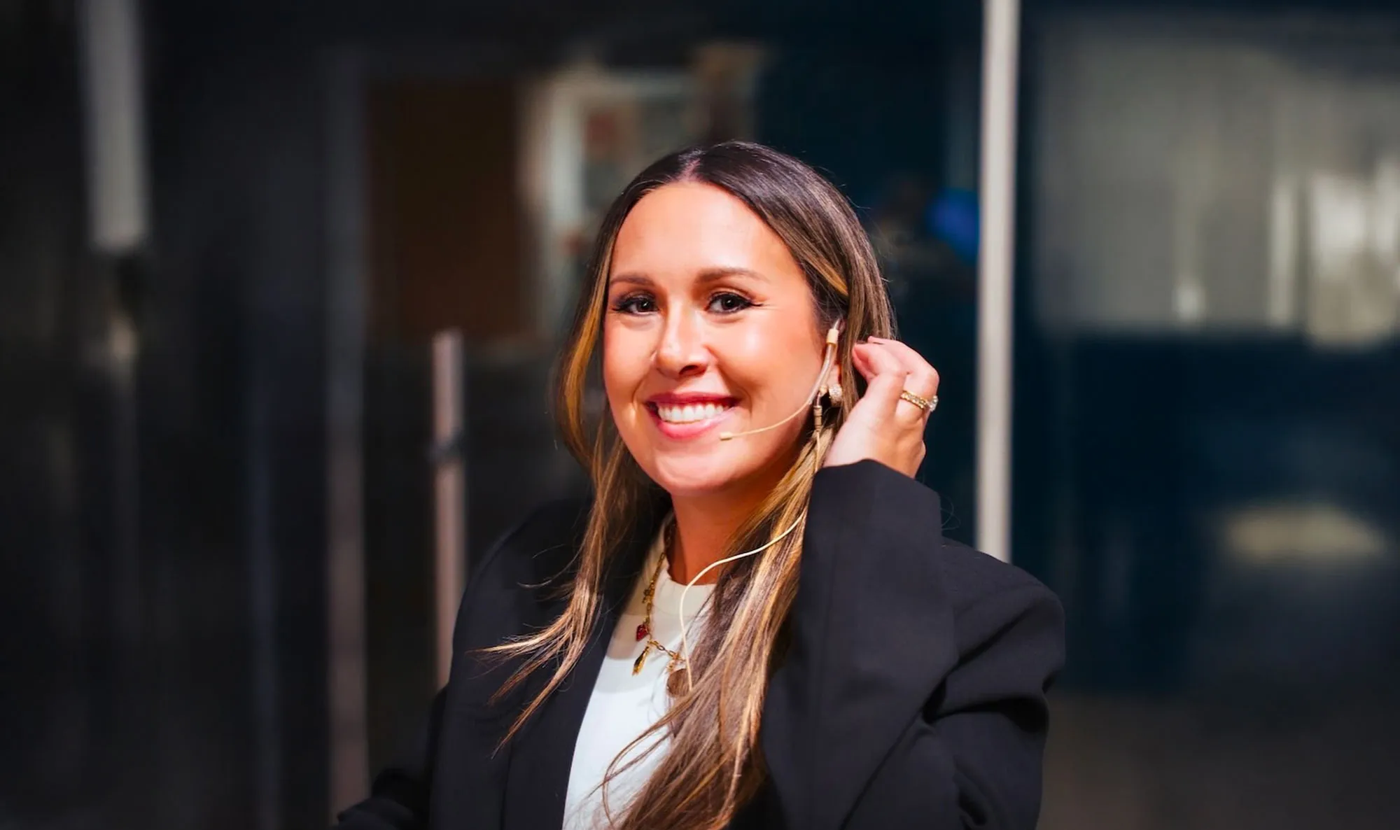 Olivia Leese presenting at AIGA conference