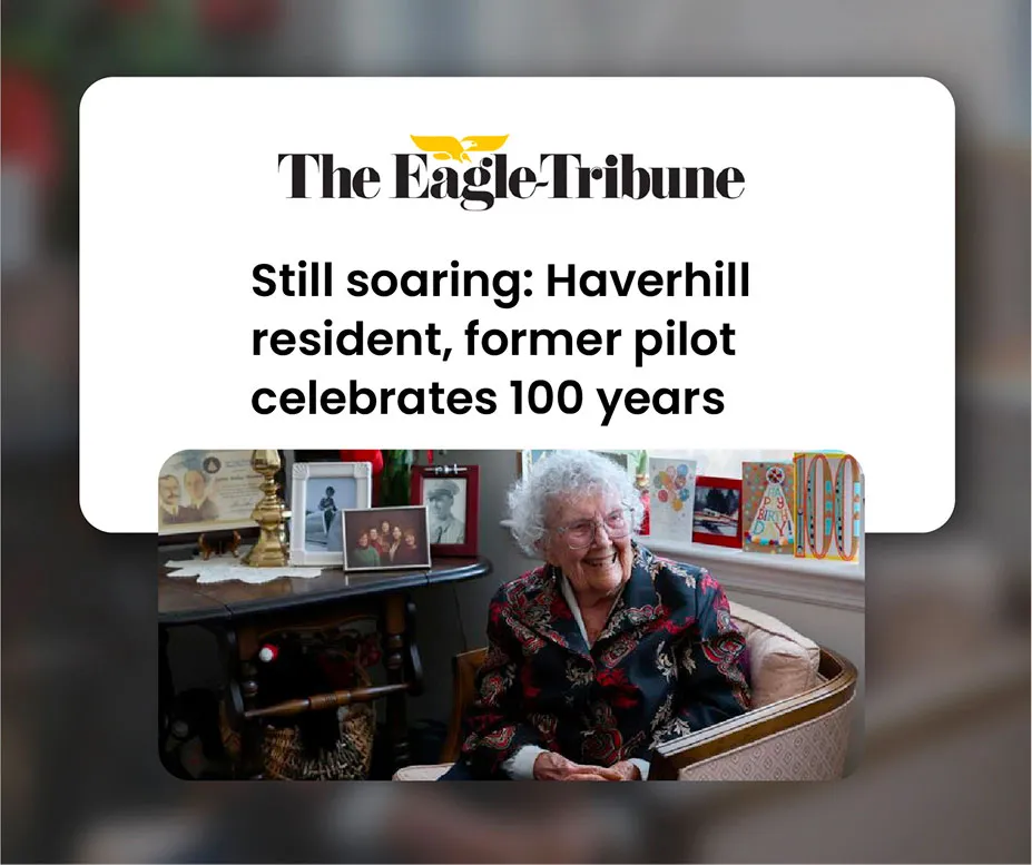 Still soaring: Haverhill resident, former pilot celebrates 100 years